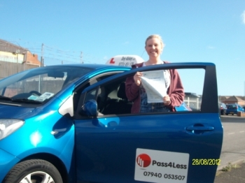 Congratulations on passing your driving test first at the first attempt Emma.<br />
<br />
Well done.<br />
<br />
Tony